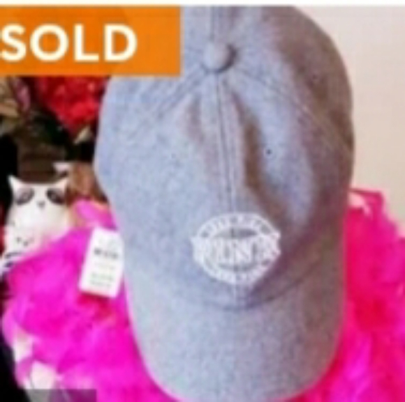 Accessories - SOLD🌺NWT. PINK NATION ,GREY MONOGRAMMED HAT